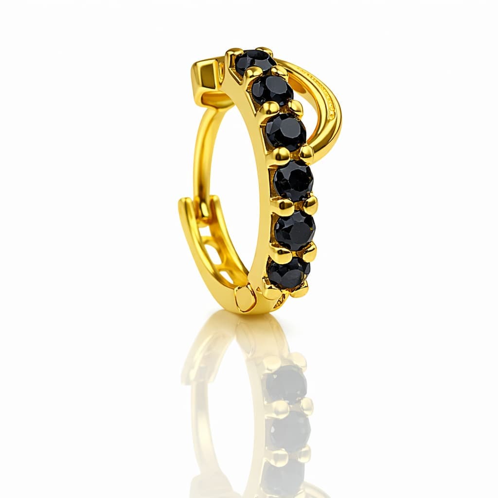 Aurum Nose Ring - NRAM52 — black