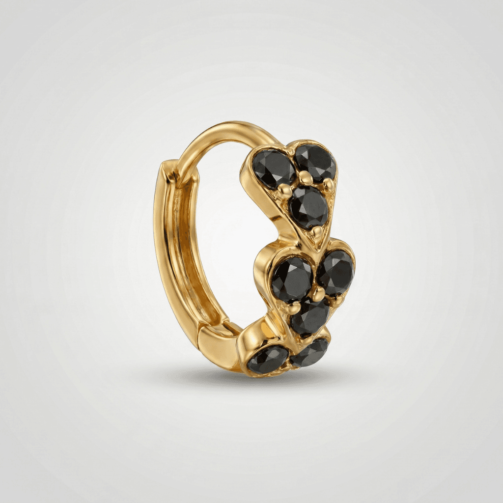Aurum Nose Ring - NRAM54 — black