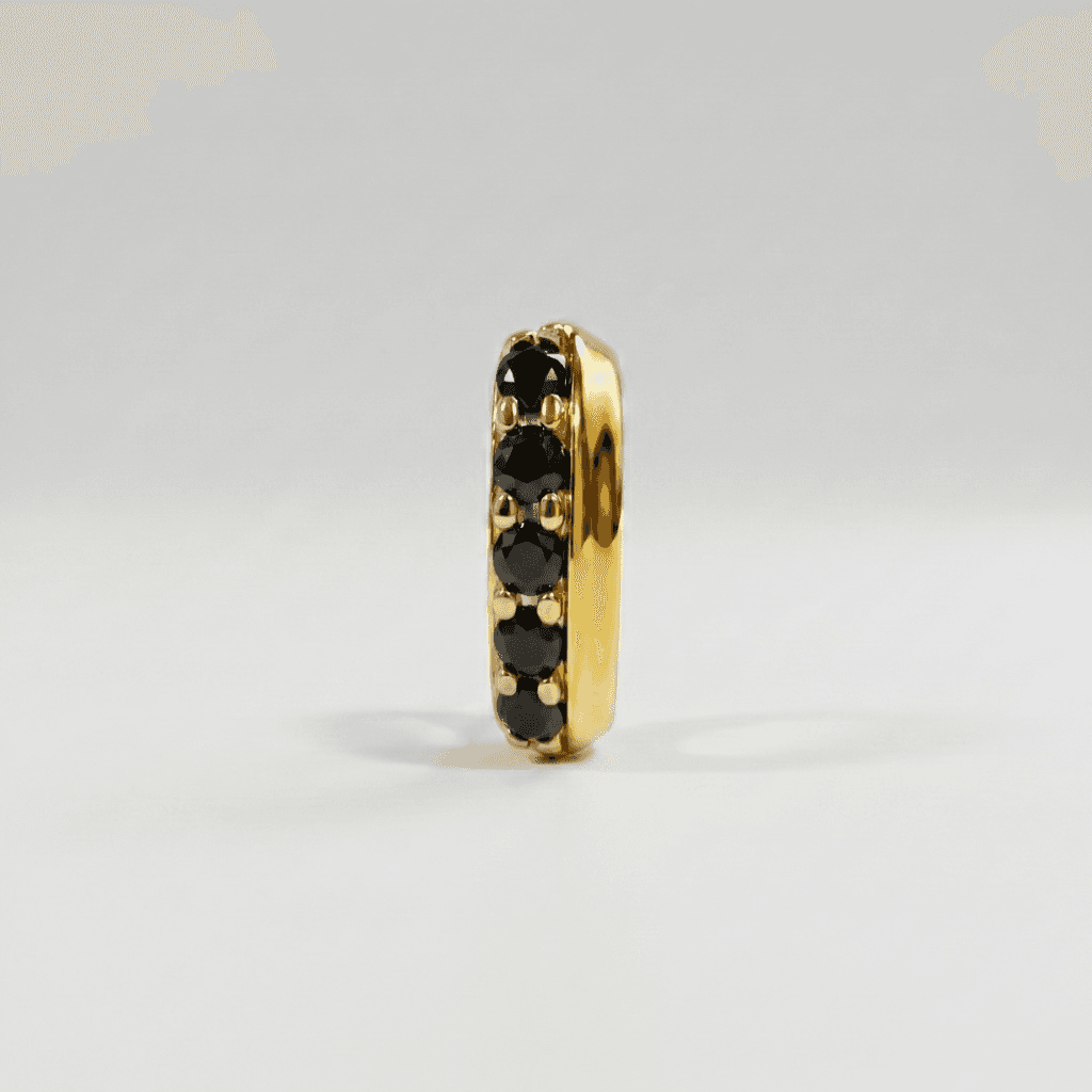 Aurum Nose Ring - NRAM59 — black