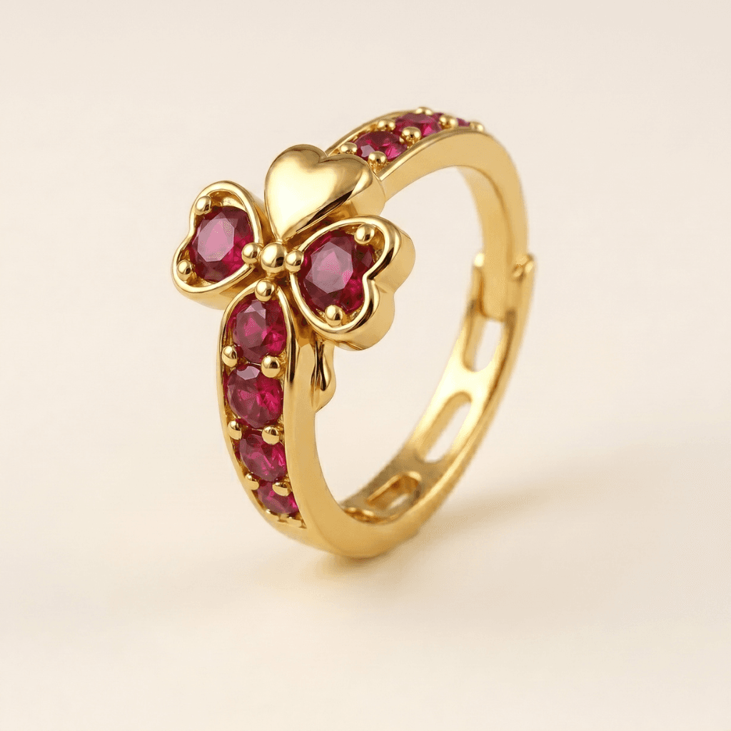 Aurum Nose Ring - NRAM60 — red