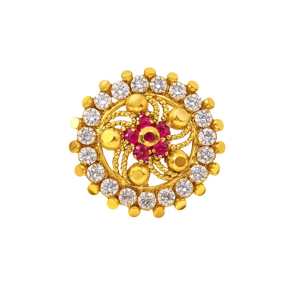 Paper Stone Nose Pin- NPPS02