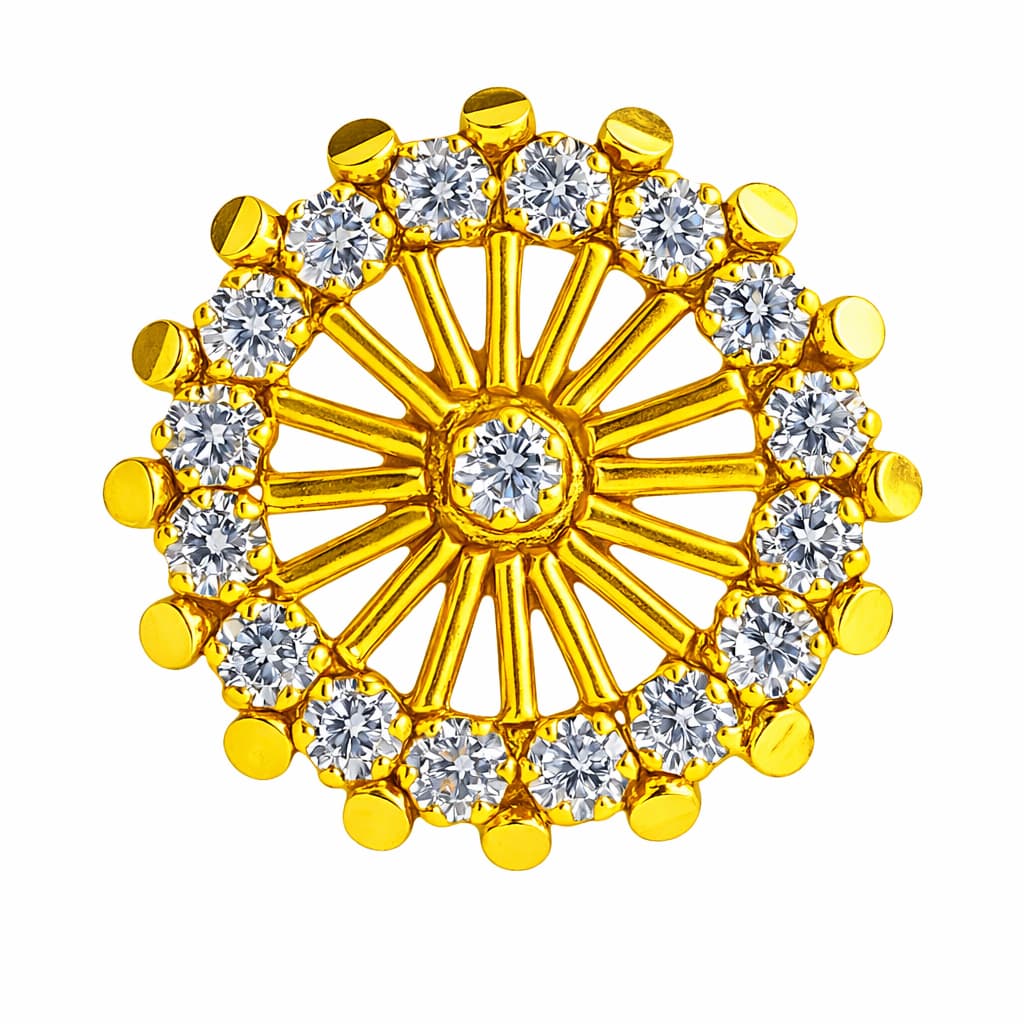 Paper Stone Nose Pin - NPPS22