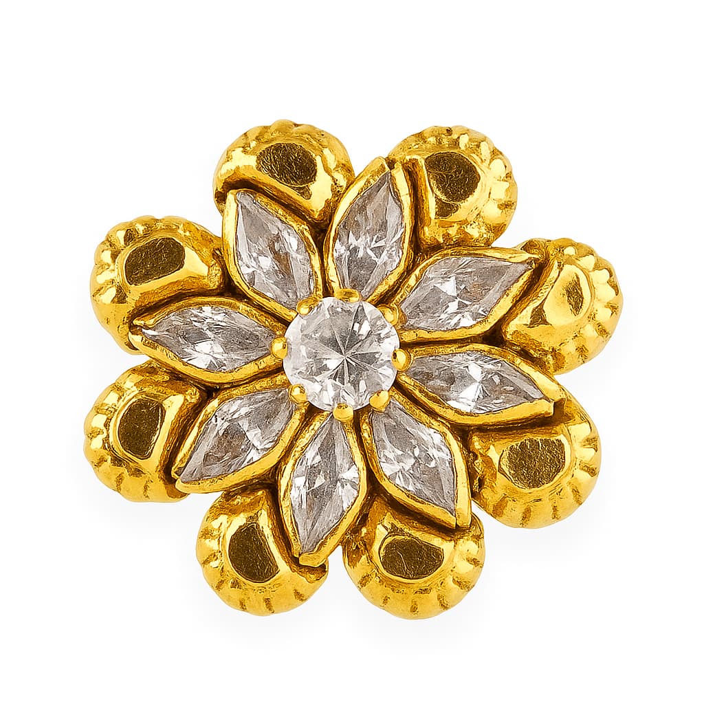 Paper Stone Nose Pin - NPPS27